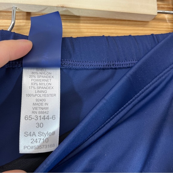 Swimsuits for All Side Slit Skirt 30 Navy Blue 24710 Swim Skirt Suit NWT B146 - Picture 6 of 9